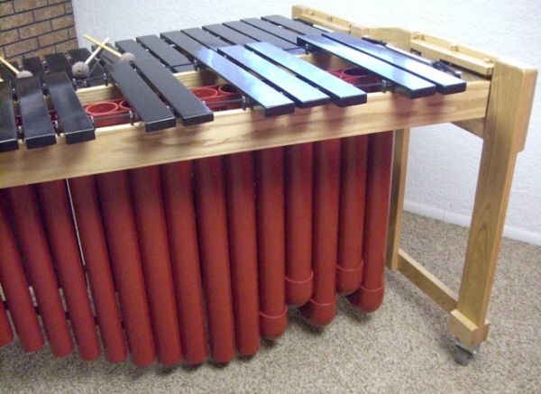 Black bars on DIY marimba