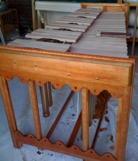 P3 DIY marimba with ornamental woodwork