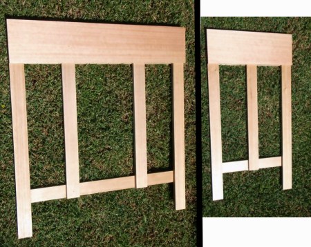 Wider timber on the P3 marimba frame end pieces